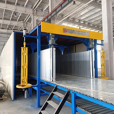 La instalación de la máquina automática de espuma de esponja está a punto de ...